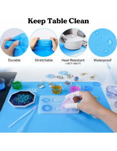 Manta de Silicona 3 en 1 LET'S RESIN 39.9x29.7 cm Antiadherente 2