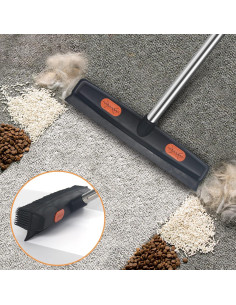 Rastrillo de Alfombra LandHope con Mango Ajustable y Limpiaparabrisas 2