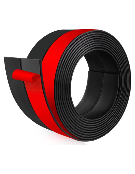 Burlete autoadhesivo de silicona negro 5 cm x 3.05 m para puertas