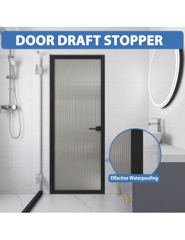 Burlete autoadhesivo de silicona negro 5 cm x 3.05 m para puertas