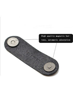 Organizador de Cables de Cuero Genuino Seabaras - Juego de 5 2