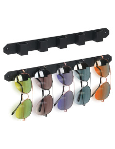 Organizador de Gafas de Sol Zzbakress 2 Pcs Metal Negro