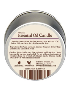 Vela de Soja Fabuloso Frannie Aroma Anxiosa 170g Natural 2