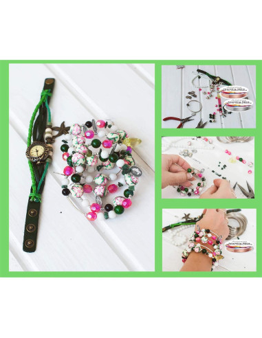 Alambre de Joyería Anezus 12 Rollos 0.4mm Colores Variados