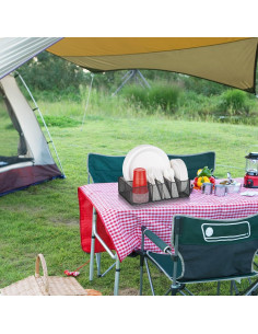 Organizador de Platos de Papel NACIMAX 6 Compartimentos Negro 2