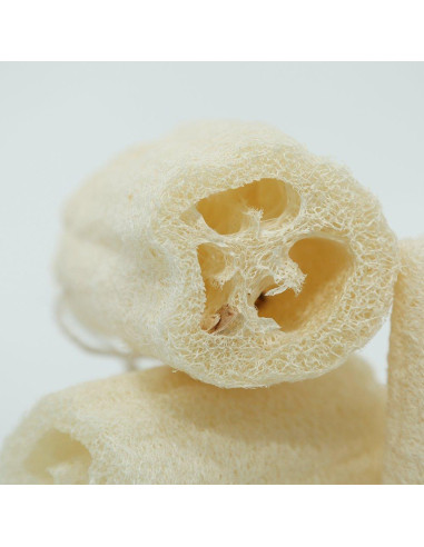 Esponja Exfoliante de Loofah Natural 10 cm - Paquete de 4