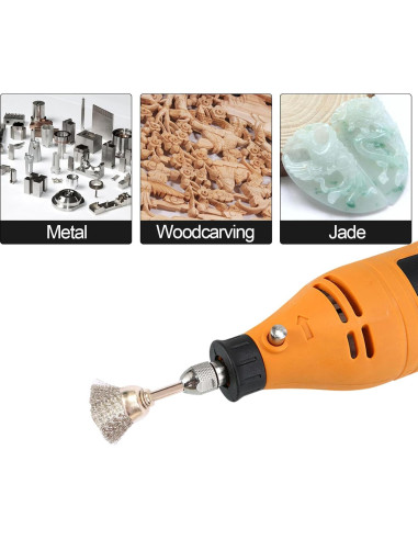 30 Piezas Cepillos de Copa de Acero Inoxidable Hiqalty