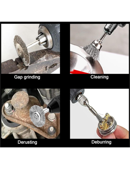 30 Piezas Cepillos de Copa de Acero Inoxidable Hiqalty 30 Piezas Cepillos de Copa de Acero Inoxidable Hiqalty