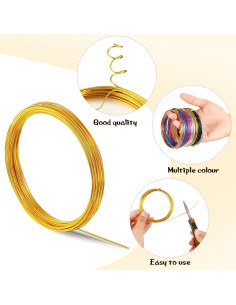 Alambre de Aluminio Ferraycle 25 Rollos 0.8 mm 125 m Colores 2