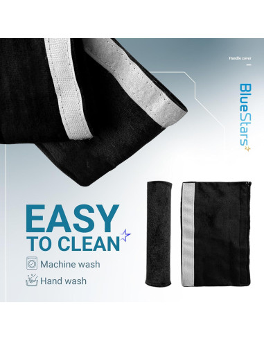 Cubiertas de Manijas de Refrigerador BlueStars, Juego de 6, Negro