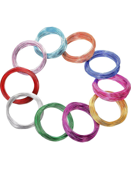 Alambre de Aluminio 25 Colores 20 Gauge 375m para Manualidades