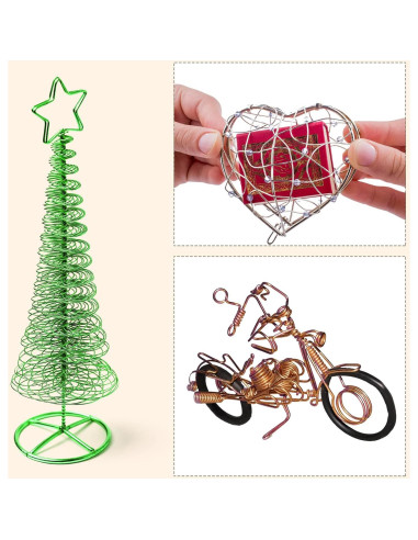 Alambre de Aluminio Ferraycle 25 Rollos 0.8 mm 125 m Colores