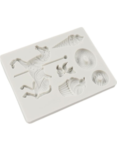 Molde de Silicona QDMOLDS Carrusel 25x17 cm para Pasteles