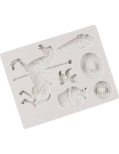 Molde de Silicona QDMOLDS Carrusel 25x17 cm para Pasteles