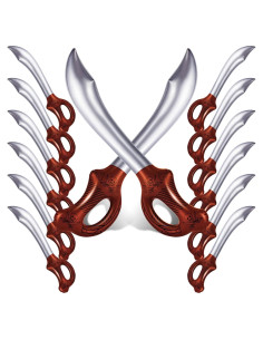Espadas Pirata Inflables ZAUGONTW 14 Piezas 58 cm PVC