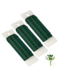 Alambre Floral Verde Zeanla 3 Rollos 107 Metros 22 Calibre