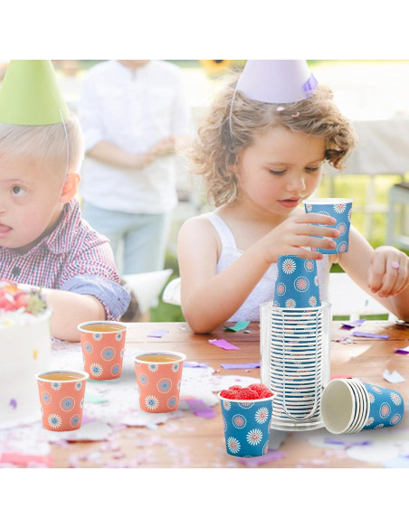 Vasos de Papel Desechables SIUQ 3 oz - Paquete 1200 Unidades