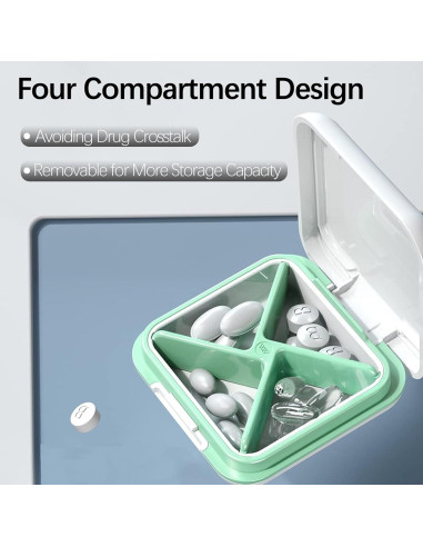 Organizador de Pastillas DUBSTAR Negro Compacto Impermeable