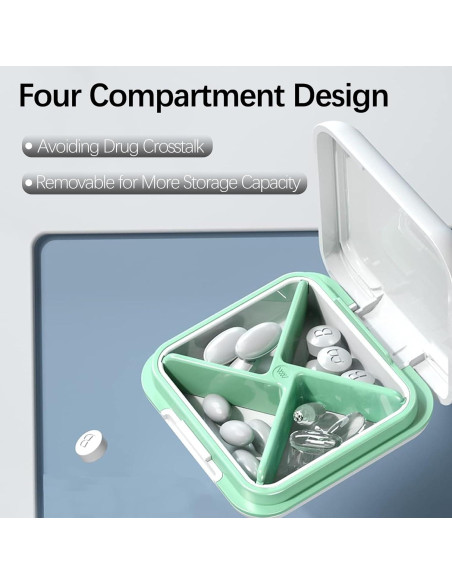 Organizador de Pastillas DUBSTAR Negro Compacto Impermeable