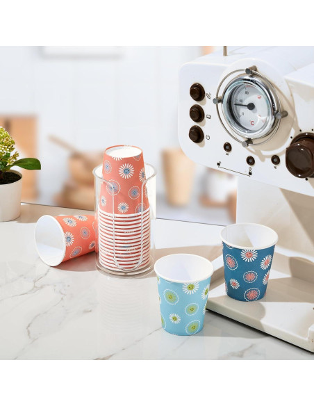 Vasos de Papel Desechables SIUQ 3 oz - Paquete 1200 Unidades