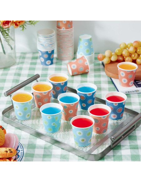 Vasos de Papel Desechables SIUQ 3 oz - Paquete 1200 Unidades