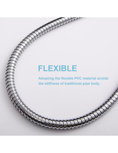 Manguera de Ducha OFFO 121.92 cm Acero Inoxidable Alta Presión