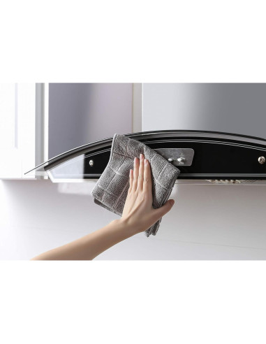 Paños de Microfibra para Cocina HYER KITCHEN - 6 Unidades 30x30cm
