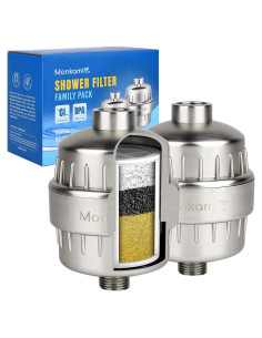 Filtro de Ducha Monkami HD-SF500 - Alta Presión, 2 Unidades
