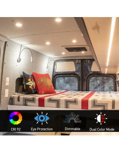 Lámpara de Lectura LED Acegoo RV 12V Flexible con USB 2