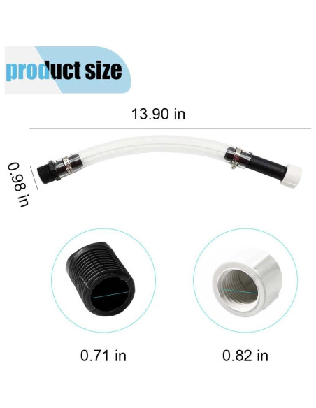Manguera de Combustible SMILFUY 35.3cm con Filtro - Negro