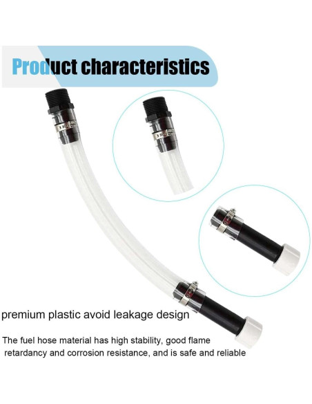 Manguera de Combustible SMILFUY 35.3cm con Filtro - Negro