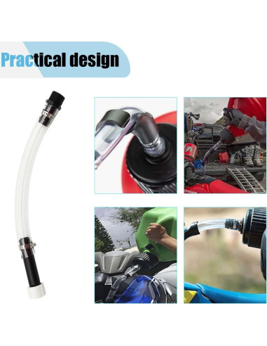 Manguera de Combustible SMILFUY 35.3cm con Filtro - Negro