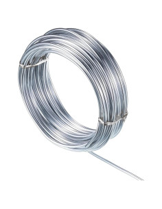 Alambre de Artesanía de Aluminio 3mm YuxingK 15 Metros Plata
