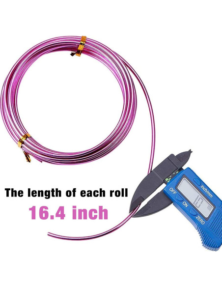 12 Rollos Alambre de Aluminio 1mm 5m para Manualidades DIY