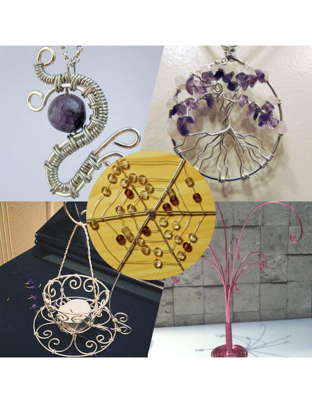 12 Rollos Alambre de Aluminio 1mm 5m para Manualidades DIY