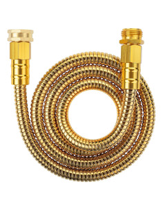 Manguera de Jardín UNCO 1.52m Acero Inoxidable Dorado