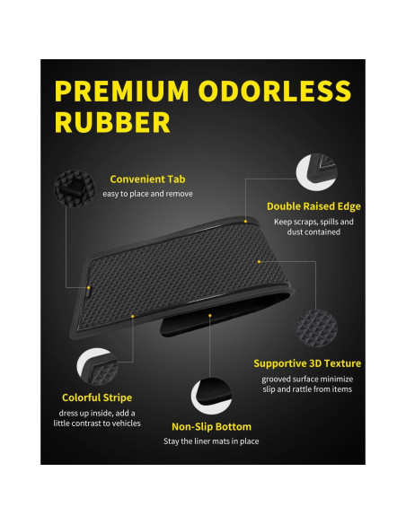 Accesorios de Alfombrilla Asgohme para Toyota Tacoma 2016-2023