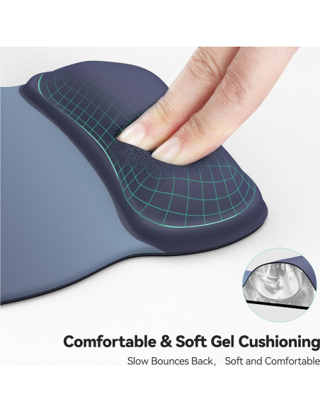 Almohadilla de Ratón Ergonómica TECKNET con Reposamuñecas Gel