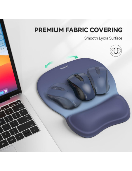 Almohadilla de Ratón Ergonómica TECKNET con Reposamuñecas Gel