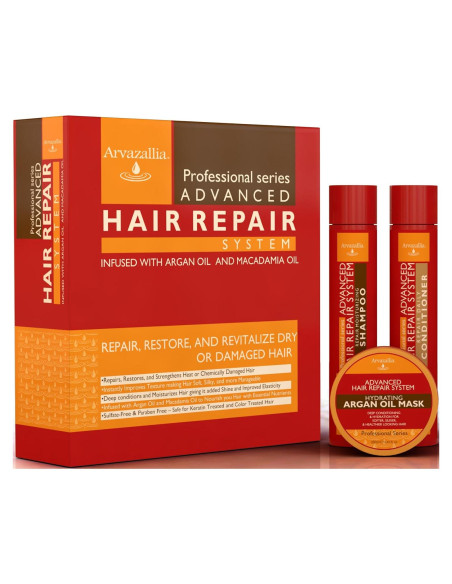 Conjunto de Champú y Acondicionador Arvazallia 3 Piezas 315ml