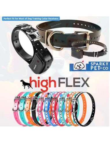 Correa de Reemplazo Sparky Pet Co 2.54cm Hebilla Cuadrada Negro