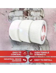 Cinta de Reparación de Paneles de Yeso XFasten 5.08 cm x 27.43 m 2