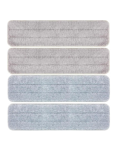 Almohadillas de Microfibra Reemplazo CQT 47x13cm Lavables 4 Pzas