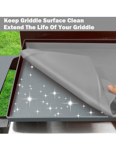 Alfombrilla de silicona para plancha Blackstone 22" gris 2