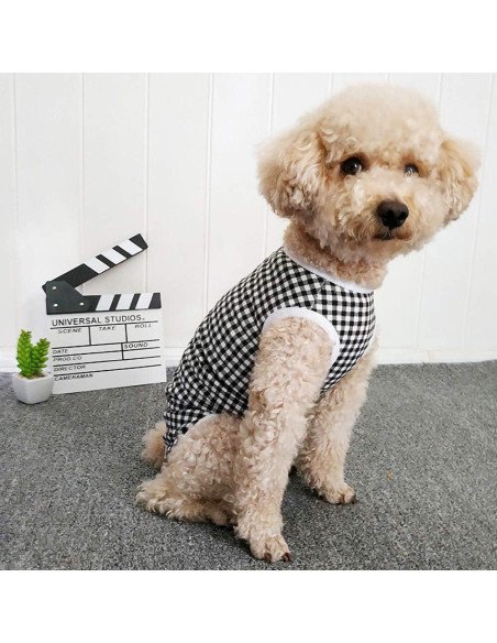 Camisa de Recuperación para Perros Kukaster XXS Cuadrícula