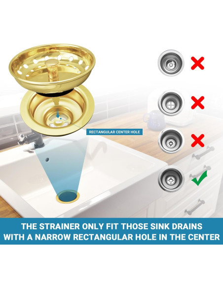 Filtro de Drenaje KONE Acero Inoxidable 8 cm Tapón Universal