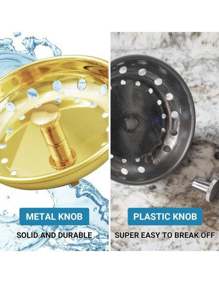 Filtro de Drenaje KONE Acero Inoxidable 8 cm Tapón Universal