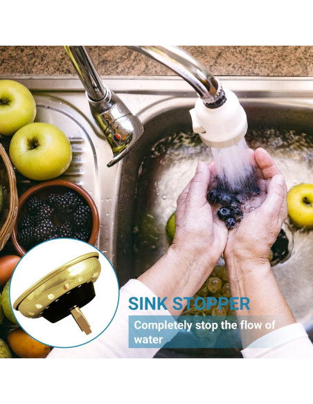 Filtro de Drenaje KONE Acero Inoxidable 8 cm Tapón Universal