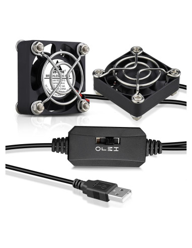 Ventiladores USB GDSTIME 40mm Silenciosos 2-Pack 5V DC