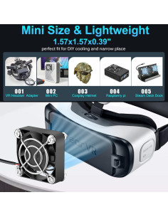 Ventiladores USB GDSTIME 40mm Silenciosos 2-Pack 5V DC 2